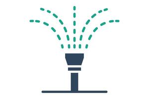 sprinkler icon. icon related to durability. solid icon style. watering elements illustration vector