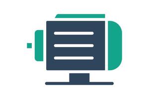 Water pump icon. icon related to pumping. solid icon style. pumping elements illustration vector