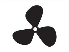 Propeller silhouette on white background vector