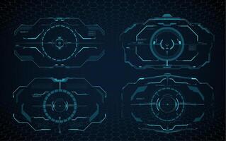HUD aim control frame interface, target screen vector