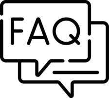 faq illustration design vector