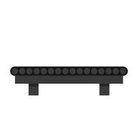 Conveyor belt . Conveyor belt on white background. vector