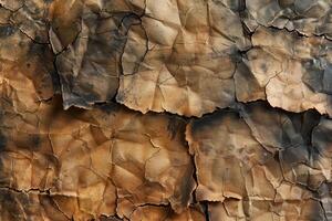 Seamless burnt paper pattern with charred edges for a vintage effect photo