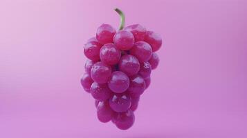 Minimalistic composition of a spinning grape photo