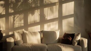 Evocative shadow play highlighting the sophistication and refinement of interior decor photo