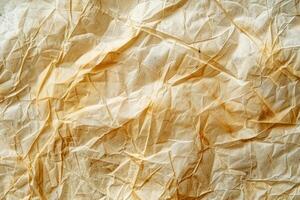Textured handmade paper background with visible fibers photo