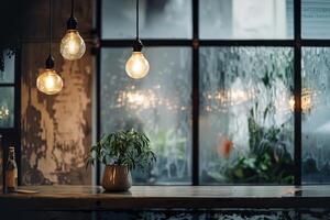 Industrial-style decor elements against a soft transparent white surface, ideal for urban designs photo