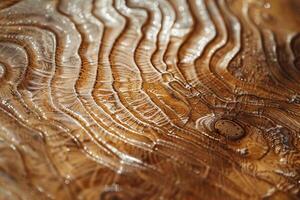 Close-up of textured wood grain, highlighting the natural beauty and organic patterns photo