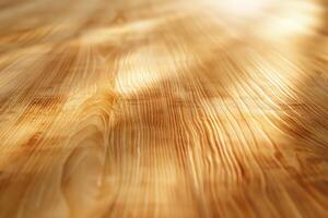 Light beech wood texture with soft, honey-colored hues, creating a warm and inviting atmosphere photo