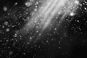 Twinkling starry sky sparkles illuminating the darkness against a soft transparent white backdrop, perfect for celestial themes photo