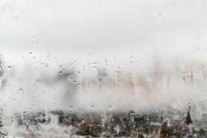 Light rain against a transparent white canvas, evoking calming scenes photo