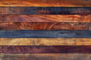 Seamless hardwood plank texture background with rich color variations and intricate wood grain photo