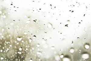 Soft rain falling against a soft transparent white background, adding mood photo