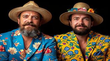 Happy gay man having fun of LGBTQ community photo