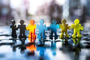 Business meeting with a focus on strategic partnerships photo
