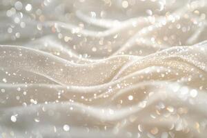 Dazzling fairy tale sparkles swirling gracefully on a soft transparent white backdrop, perfect for magical storytelling photo