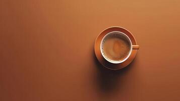 Simplistic layout featuring a mug of coffee and room for your branding photo
