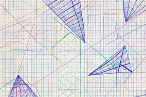 Seamless graph paper pattern with grids and axes for mathematical designs photo