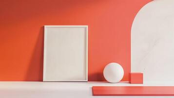 Clean and organized poster layout with minimalist design photo
