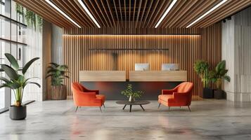 Contemporary furnishings with open space for your logo or slogan photo