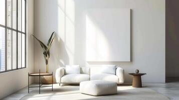 Minimalist decor providing a clean canvas for your personalized text photo