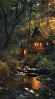 Peaceful retreat in the heart of nature photo