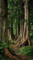 Ancient cedar forests with centuries-old giants photo