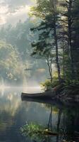 Tranquil lakeshores offering moments of reflection photo