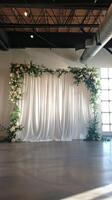 Organized backdrop for polished presentations photo
