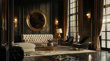 Dramatic silhouette showcasing the sophistication and refinement of decor photo