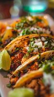 nacional taco día fiesta sabores y especia foto