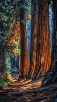 Majestic sequoias standing tall and proud photo