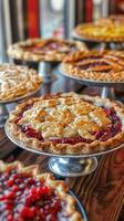 National Pie Day flaky crusts and fruit fillings photo