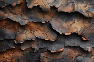 Seamless burnt paper pattern with charred edges for a vintage look photo