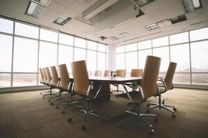Business meeting in a conference room setting photo
