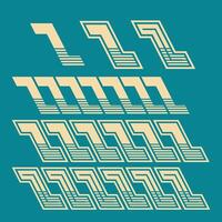 Chains flat design 2d with green background vector