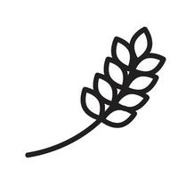 Wheat Line Icon Design vector