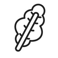 Kale Line Icon Design vector