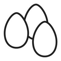 Eggs Line Icon Design vector