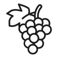 Grape Line Icon Design vector