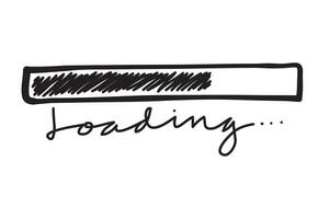 loading sign doodle. vector