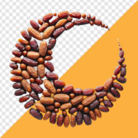 The dates are arranged in a crescent moon pattern white background psd