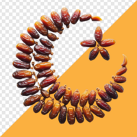 The dates are arranged in a crescent moon pattern white background psd