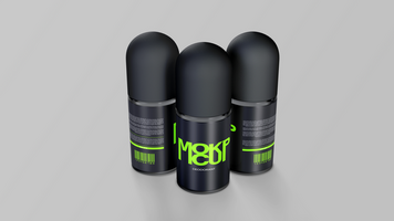 Mockup Three Deodorant Roll On Front View psd
