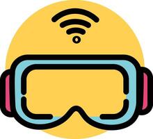 AR VR Icon Redefining Reality Through Immersive Technology vector