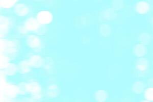 Blurred Spring Summer Nature Background with light Bokeh. Abstract blur blue and cyan soft pastel colors for backdrop. Defocused effect. Art clean blue cyan Illustration. Free Space for design photo