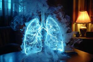 Quit smoking concept. World no tobacco day. lung cancer. . photo