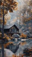 Peaceful retreat in the heart of nature photo