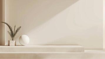 Neutral color palette with space for promotional messaging photo