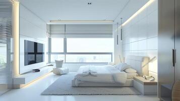 Minimalist interior design with ample space photo